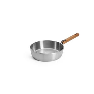 Woll Nerezová soté pánev Logic Steel s dřevěnou odnímatelnou rukojetí, Ø 24 cm 1724WLCS obraz
