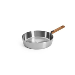 Woll Nerezová soté pánev Logic Steel s dřevěnou odnímatelnou rukojetí, Ø 28 cm 1728WLCS obraz