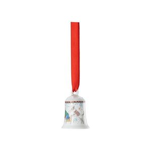Rosenthal Porcelánový mini zvonek, motiv Děti hrající deskovou hru, Vánoční radovánky, 5 cm 02250-727497-27919 obraz