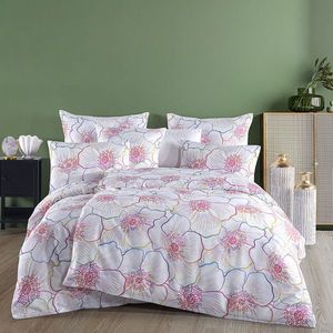 BedTex Saténové povlečení Bloom, 140 x 200 cm, 70 x 90 cm, 140 x 200 cm, 70 x 90 cm obraz