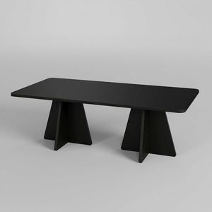 Konferenční stolek Double Mushroom Black obraz
