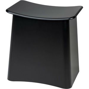 Wenko Koupelnová stolička s prostorem na prádlo Wing, černá, 45 × 33 × 48 cm obraz