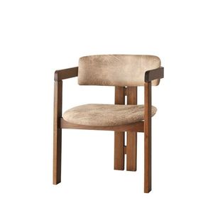 Jídelní židle CO Beige and Walnut obraz