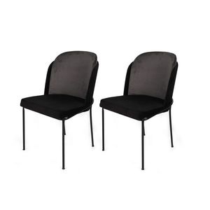 Sada jídelních židlí Dore Grey and Black, 2 ks obraz