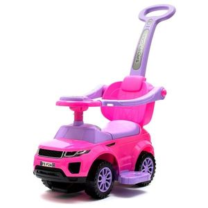 Dětské hrající odrážedlo s vodící tyčí SUV 3v1 Baby Mix růžové obraz