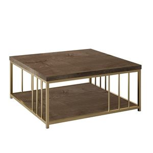 Konferenční stolek Zenn Walnut and Gold obraz