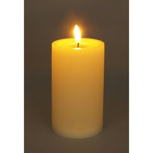 Venkovní LED svíčka 7, 5 x 12, 5 cm, béžová, na baterie obraz