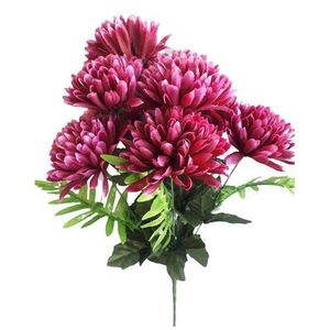 Umělý svazek Chryzantém, fialová, výška 58 cm obraz