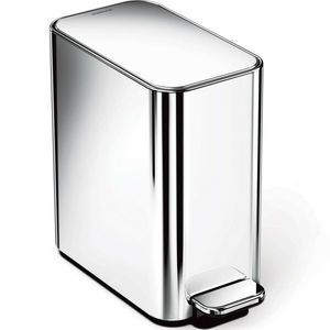 Simplehuman Pedálový úzký odpadkový koš 5 l, nerez lesk obraz
