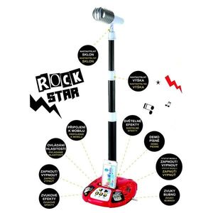 Teddies Mikrofon karaoke ROCK STAR se světlem a zvukem obraz