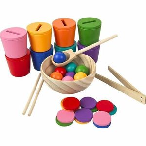 2Kids Toys Duhové kuličky, mince a kalíšky 8 barev obraz