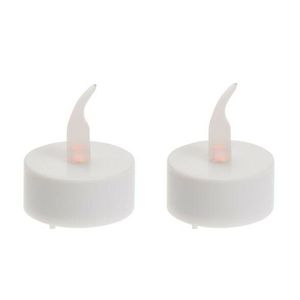 LED blikající čajové svíčky, 3, 8 cm, sada 2 ks, na baterie, časovač obraz