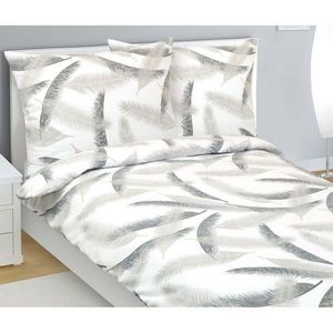 Bellatex Flanelové povlečení Pírko, 140 x 220 cm, 70 x 90 cm obraz