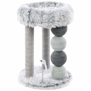 Flamingo Škrabadlo pro kočky DUCHESS, 61, 5 cm, šedá/bílá obraz
