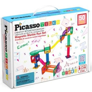 PicassoTiles magnetická sada 50 ks stavebních bloků obraz