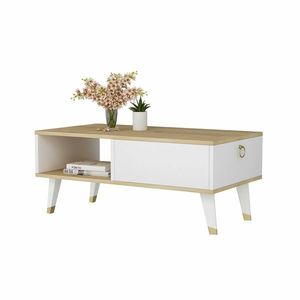 Konferenční stolek Delux Sapphire Oak and White obraz