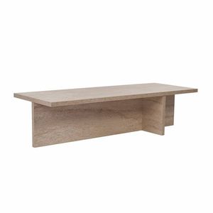 Konferenční stolek Harbor Travertine, travertin obraz