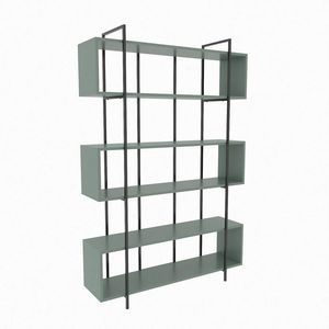 Knihovna Bruti Green and Black obraz