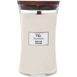 WoodWick Vonná svíčka váza velká White Teak, 609 g obraz