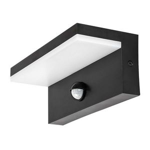 Rabalux 77115 venkovní nástěnné LED svítidlo Zaragoza, se senzorem, 9W, IP54, černá obraz