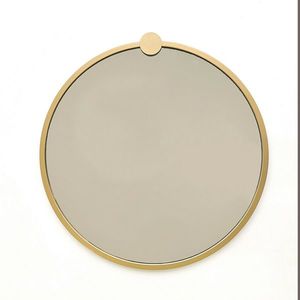 Zrcadlo Gold Metal Ayna 60 cm obraz