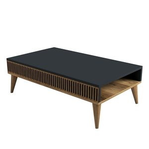 Konferenční stolek Mila Anthracite and Walnut obraz