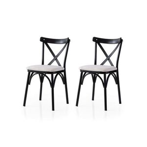 Sada jídelních židlí Ekol White and Black, 2 ks obraz