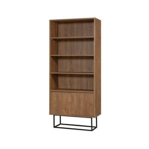 Knihovna Rea Black and Walnut obraz