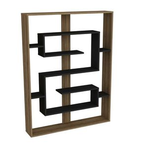 Knihovna Esteban Walnut and Black obraz