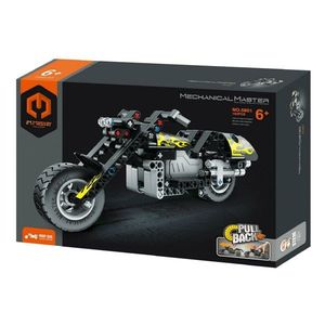Stavebnice iM.MASTER motorka na zpětné natažení, 183 dílků obraz