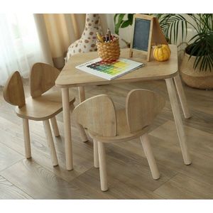 Dětská sada stolečku a židliček 2 ks Mickey Two Chair Set - Brown obraz
