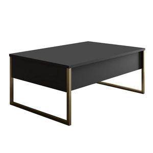 Konferenční stolek Luxe Anthracite and Gold obraz
