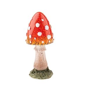 Podzimní dekorační houba Muchomůrka, 12 cm, polyresin, 12 cm obraz