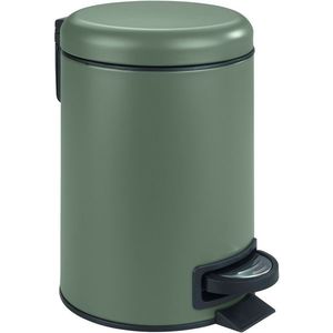 Wenko Pedálový odpadkový koš Leman 3 l, tmavě zelená, 3 l obraz