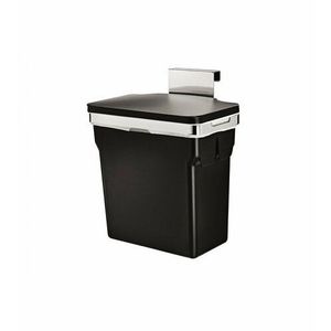 Vestavný odpadkový koš Simplehuman – 10 l, chromovaná ocel, plastový kbelík obraz