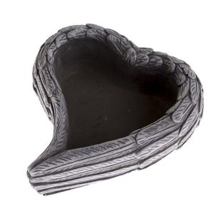 Pietní dekorace Betonový květináč Srdce, 17, 5 x 6, 5 x 16 cm obraz