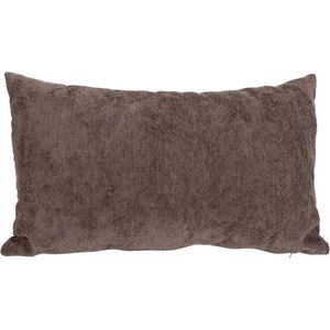 Polštářek Chenille Dark brown, 30 x 50 cm obraz