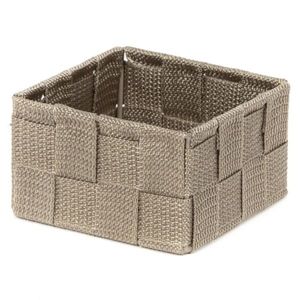 Compactor Úložný organizér do zásuvky Compactor TEX - košík S, 12 x 12 x 7 cm, Taupe (šedo-béžový), S obraz