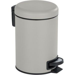 Wenko Pedálový odpadkový koš Leman 3 l, taupe, 3 l obraz