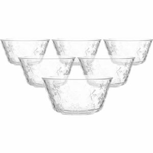 Altom Sada 6 skleněných misek Snowflakes 13 cm, 400 ml obraz