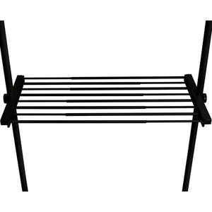 Wenko Teleskopická drátěná police Herkules, 73–120 cm, černá obraz