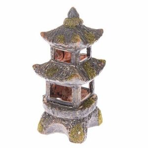 Keramický svícen na čajovou svíčku Pagoda, 9, 5 x 19, 5 x 9 cm obraz
