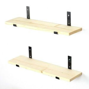 Polička Lam008 Black and Oak obraz