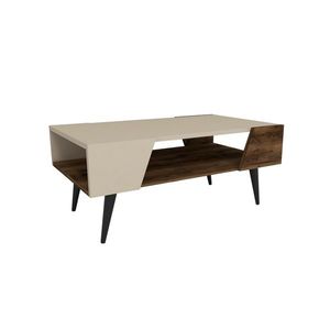 Konferenční stolek Aren Beige and Light Walnut obraz