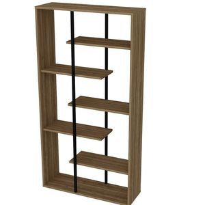 Knihovna Presto Black and Walnut obraz