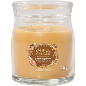 Yankee Candle Vonná svíčka střední Signature Glistening Leaves, 368 g, M obraz