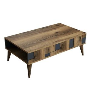 Konferenční stolek Madrid Anthracite and Walnut obraz