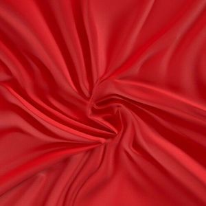 Kvalitex Saténové prostěradlo s gumou červená, 180 x 200 cm obraz