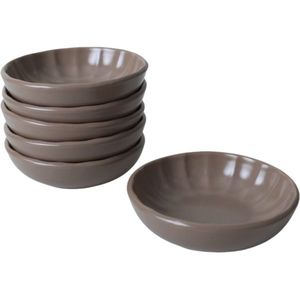 Sada 6 kameninových misek Laguna 12 cm, hnědá obraz