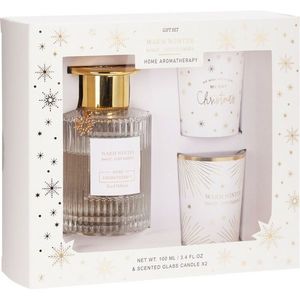Aroma dárkový set Warm Winter, vůně Cozy Flannel, difuzér + 2x svíčka obraz